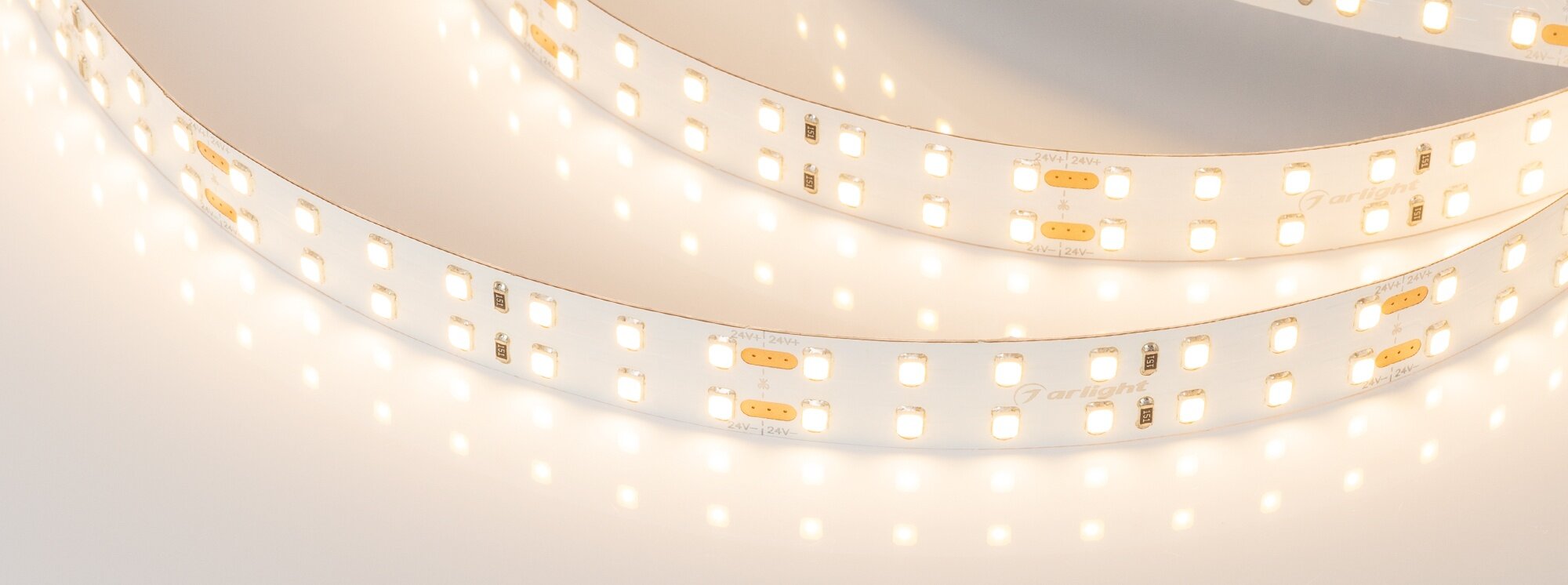 RT 2-5000 Warm2700 2x2 019091(B) Светодиодная лента 24В (2835, IP33, 980 LED, LUX, 5 м) Arlight - фото №11