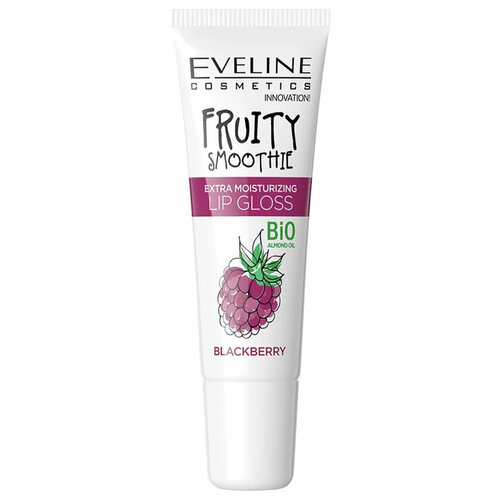 Блеск для губ Eveline Cosmetics Fruity Smoothie, экстраувлажняющий, Blackberry