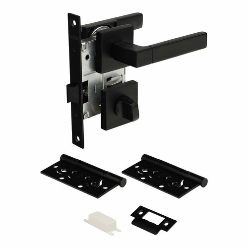 Комплект для межкомнатной двери с фиксацией PUERTO 521-03 черный