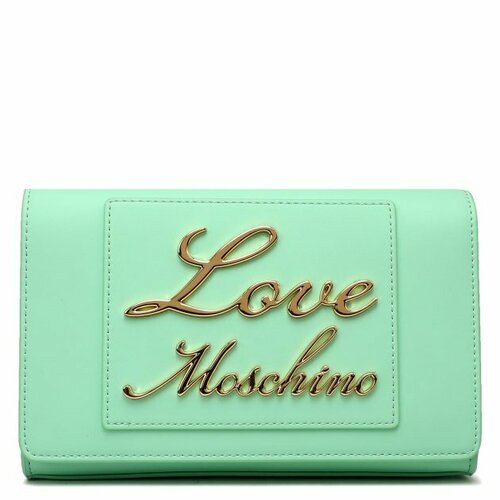 фото Сумка клатч love moschino, зеленый