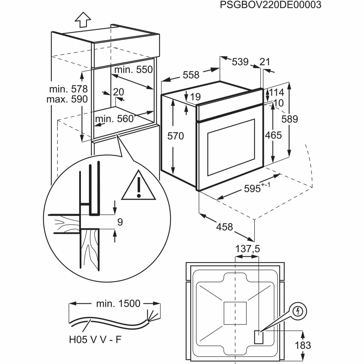 Духовой шкаф Electrolux EOF5C50BX черный - фото №15