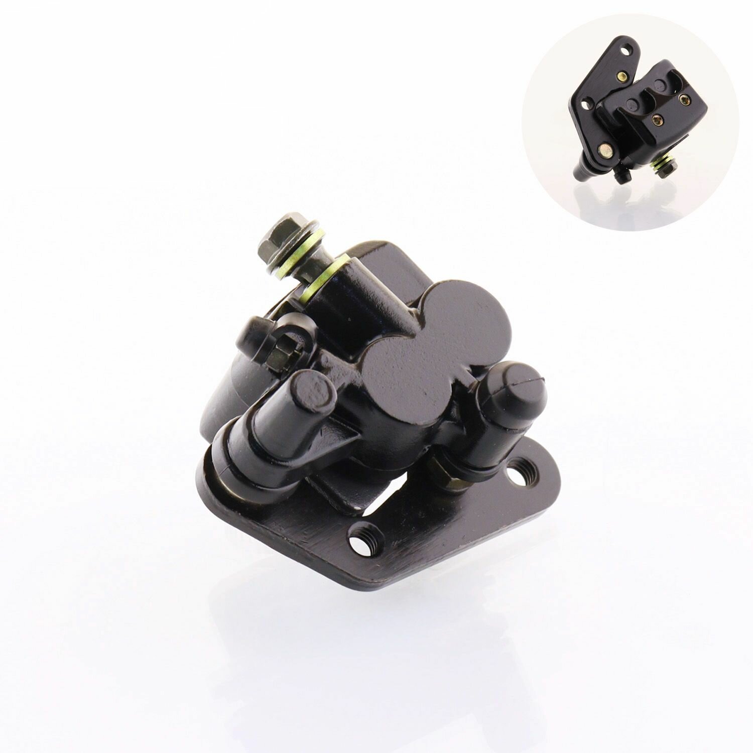 Суппорт тормозной (дисковый) TTR125 (передний двухпоршневой) (+колодки) "BEEZMOTO"