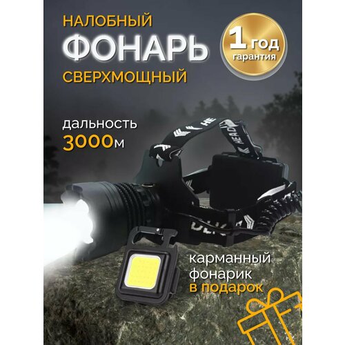 Фонарь сверхмощный налобный PM60-TG
