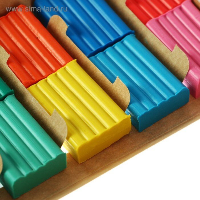 Пластилин "Calligrata", 12 цветов по 120 грамм — фото 1