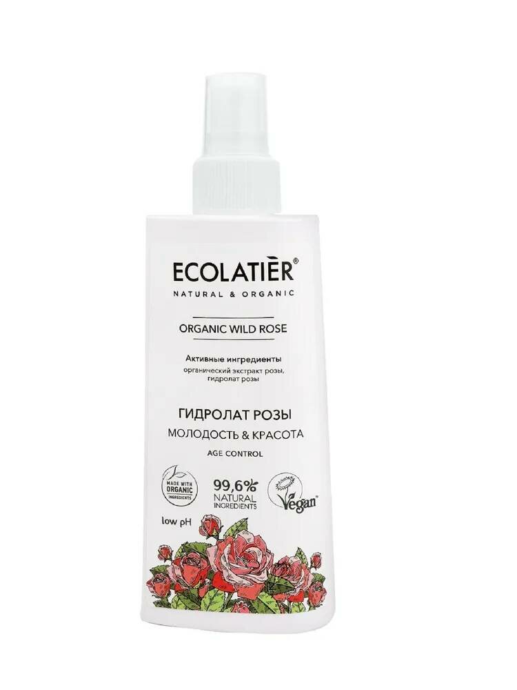 Ecolatier Гидролат для лица молодость и красота Organic Wild Rose 150 мл