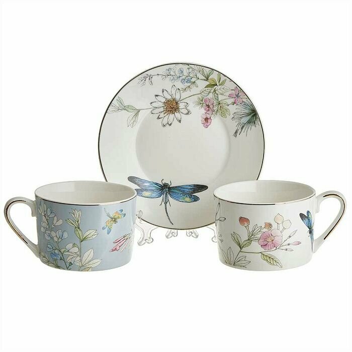 Чайный набор Beatrix МЛ101P/4 "Стрекоза" в подарочной коробке, 8 предметов