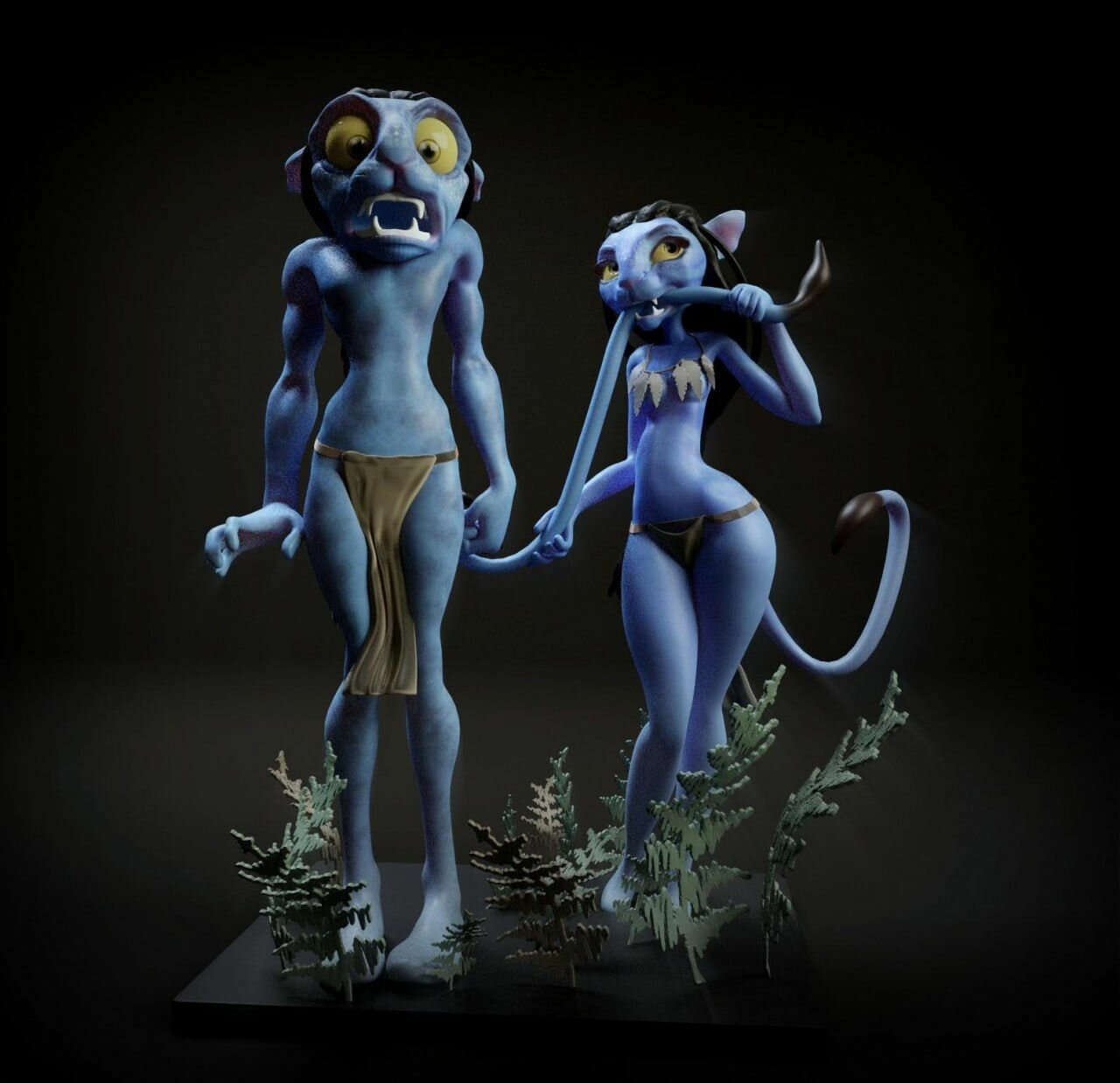 Коллекционная Коллекционная Фигурка Статуэтка Аватар Avatar 25 СМ