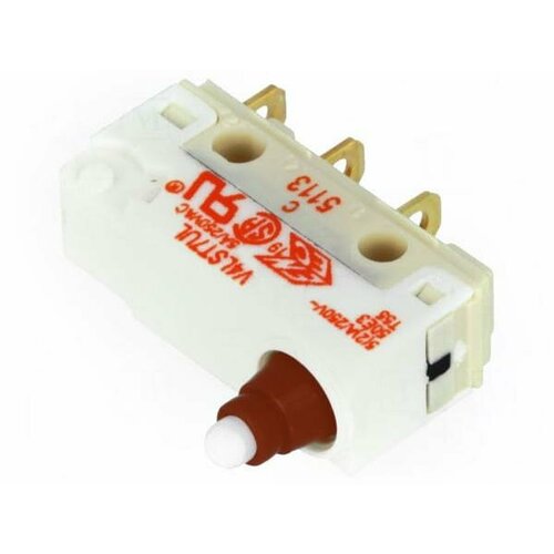 Микропереключатель SAIA V4LST7, Переключатель микропереключатель SNAP ACTION, без рычага, SPDT, 5A/250ВAC, 1шт