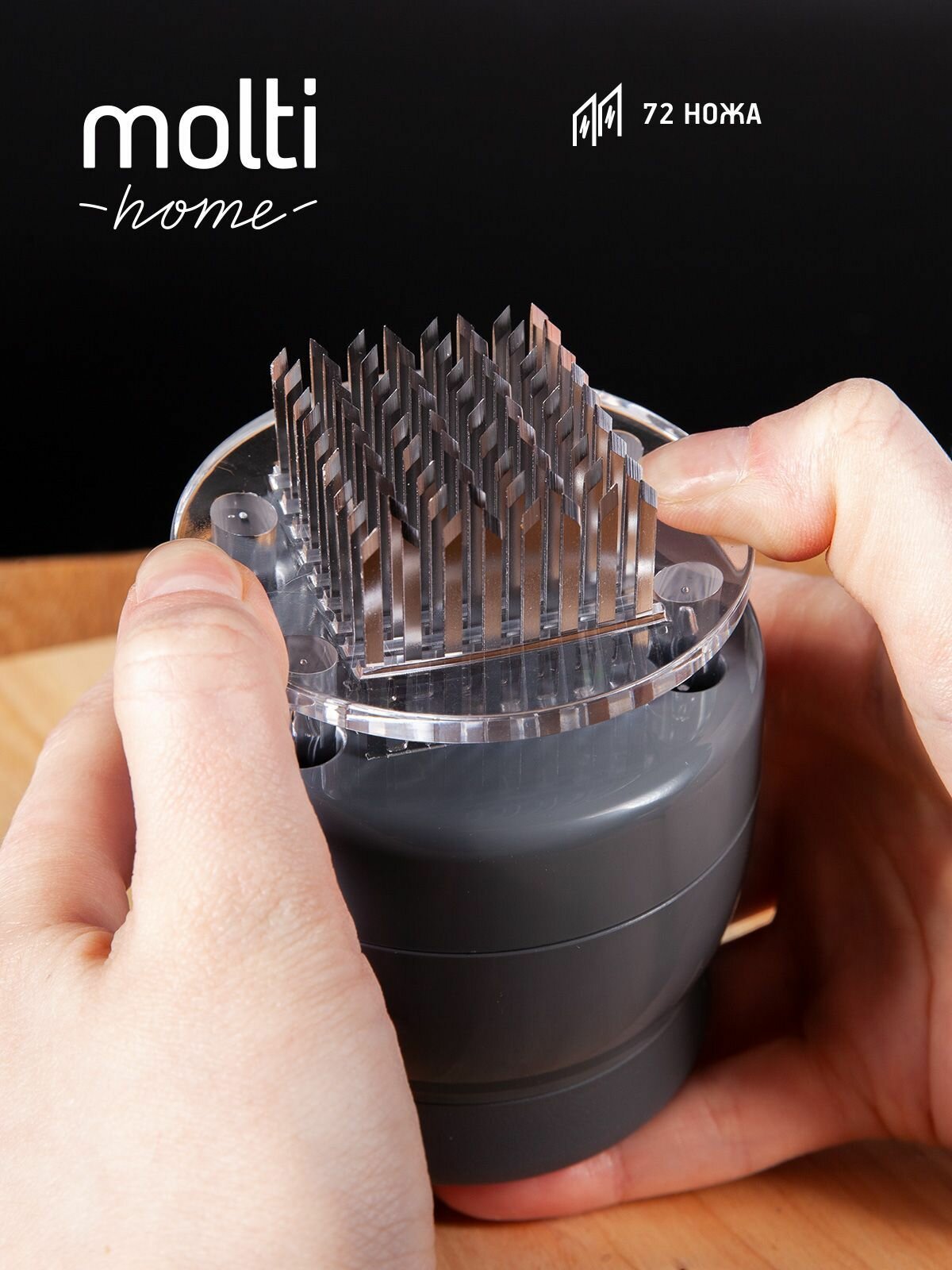 Тендерайзер для мяса для отбивания молоток ручной Softly — фото 1