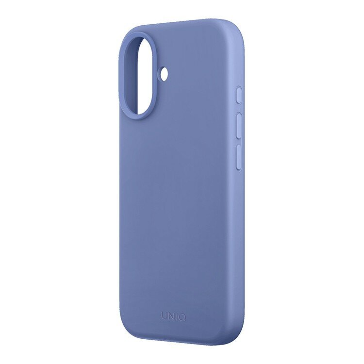Uniq чехол силиконовый для iPhone 16, LINO Pearl Blue с функцией Magsafe