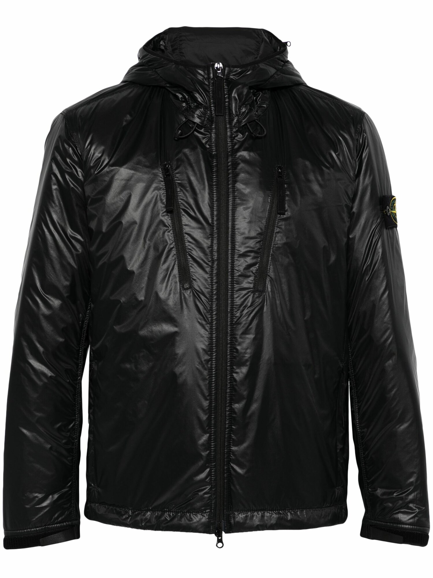 Пуховик Stone Island, размер XXL, черный