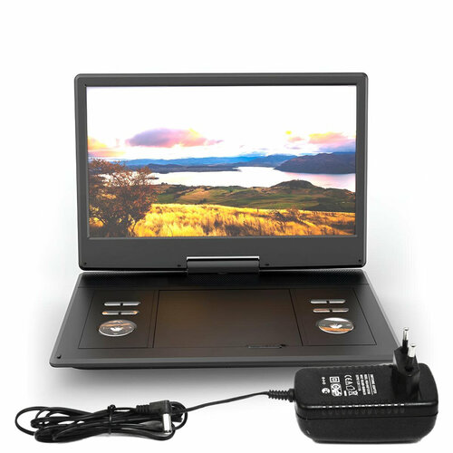 Портативное DVD с экраном DVB-T2 15 дюймов Eplutus EP1404T HDMI мобильный DVD с экраном Экран 15 375 см цветной TFT-LCD 9268₽