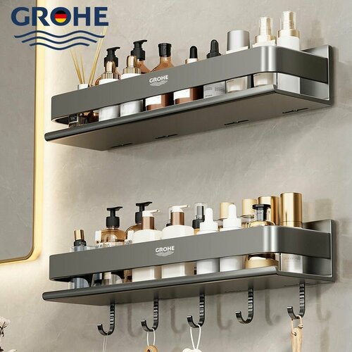 GROHE Полка для ванной комнаты Прямая 1 ярусная 1 шт 1629₽