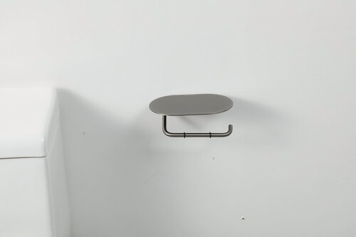 Изображение товара Бумагодержатель с полочкой GAPPO G30903-9, оружейная сталь, металл