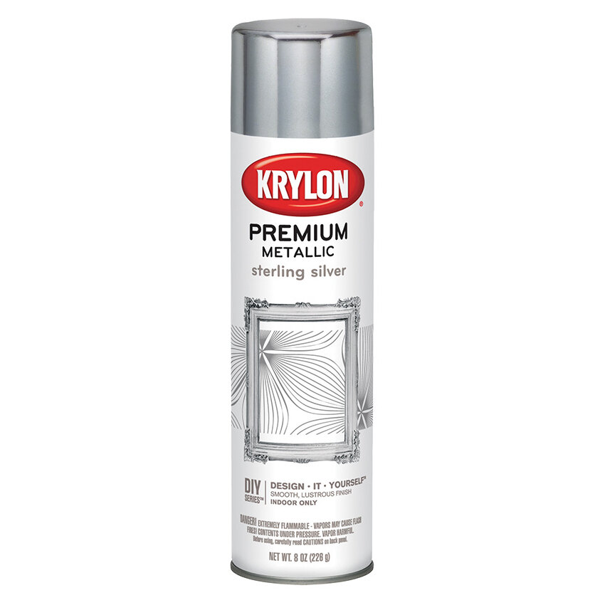 Краска премиум металлик Krylon Premium Metallic Sterling Silver 226гр