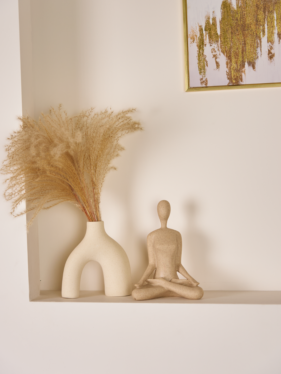 Статуэтка "Йогиня" из эпоксидной смолы в минималистическом стиле, WOM02