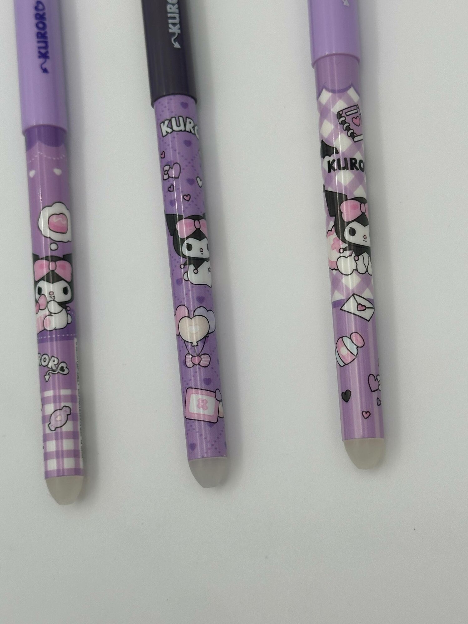 Гелевые стираемые ручки KUROKO — набор из 3 ручек с синими чернилами — фото 1