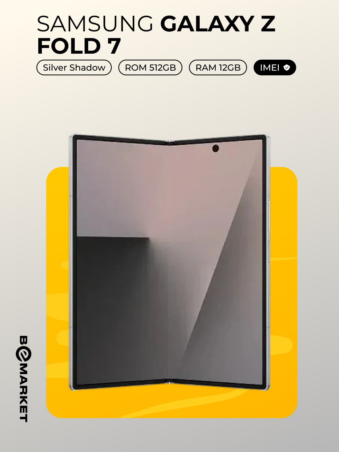 Смартфон Samsung Galaxy Z Fold 7 Silver Shadow 12GB / 512 GB - Официальный IMEI — фото 1