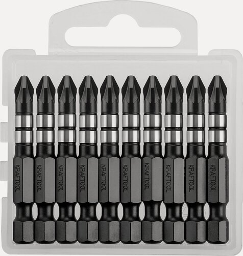 Изображение товара KRAFTOOL Impact PZ2, 50 мм, 10 шт, ударные биты (26193-2-50-S10)
