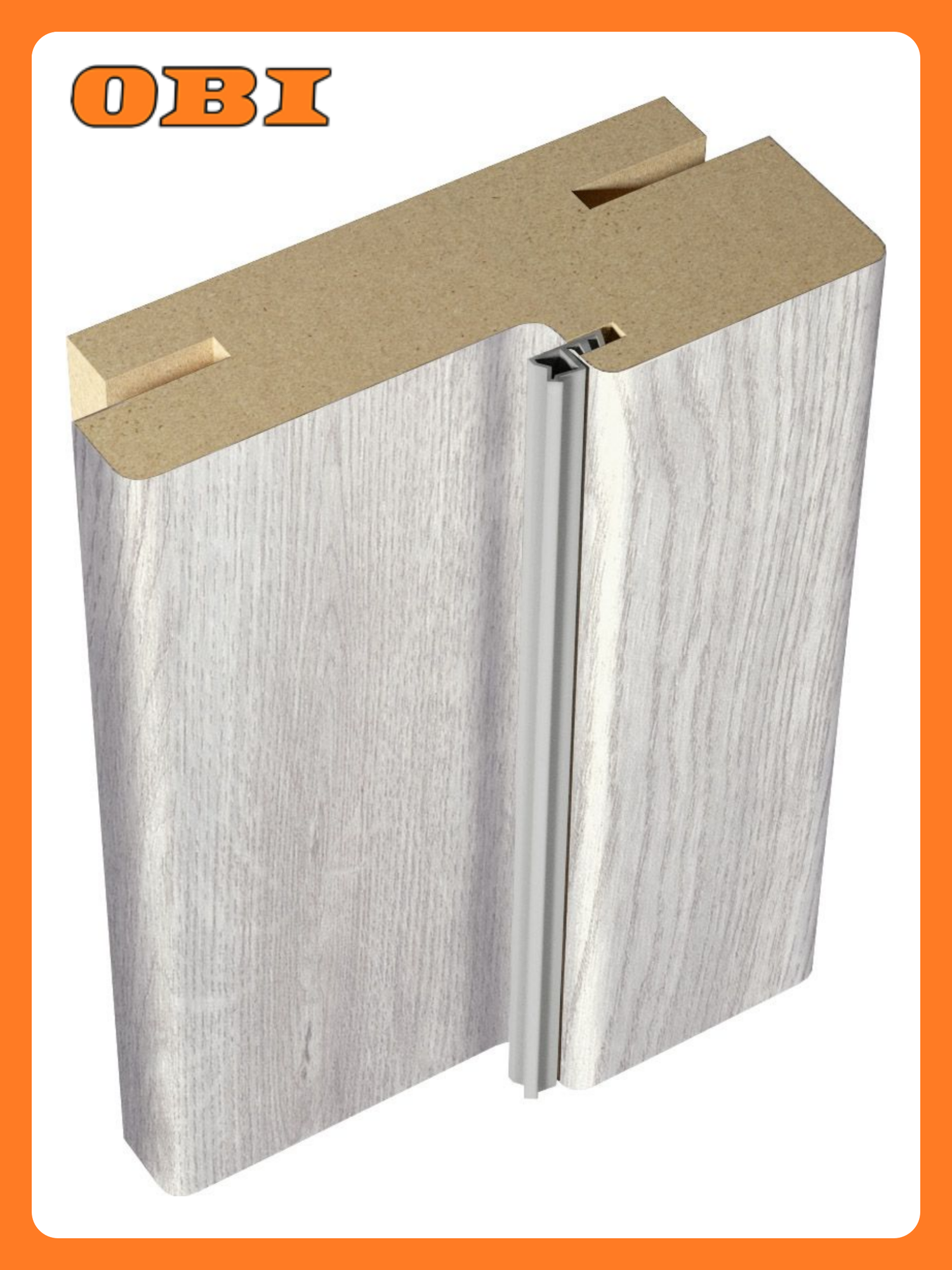 Дверная коробка Примера телескопическая Дуб дымчатый 30х2100 мм 25 шт