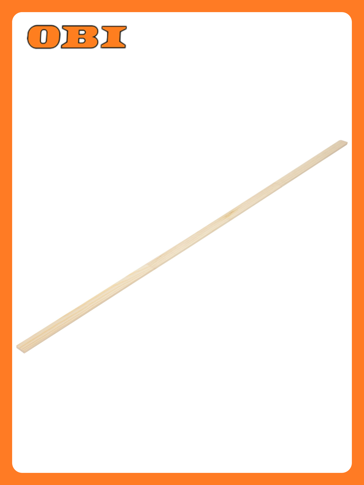 Рейка прямоугольная хвоя сорт Экстра 1000x19x5 мм