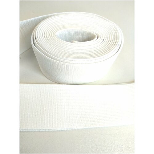 FS Резинка широкая для одежды белая шир. 4 см длина 2,5 м