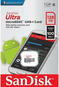 Карта памяти 128GB SanDisk SDSQUNR-128G-GN6MN microSDXC UHS-I