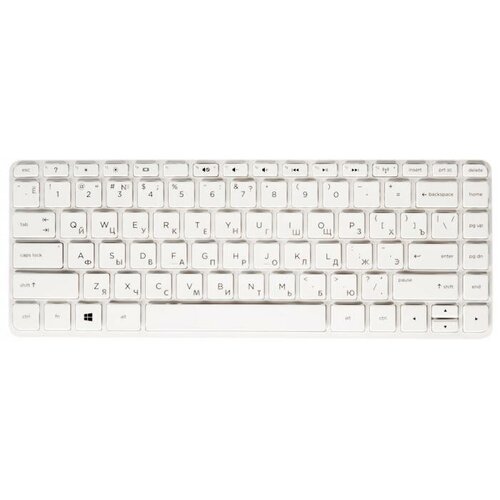 клавиатура для ноутбука hp pavilion 17 e белая с рамкой Клавиатура для ноутбука HP Pavilion SleekBook 14-E, 14-E000, 14-n, 14-n000, 240, 245 G2, 440 G0 бела