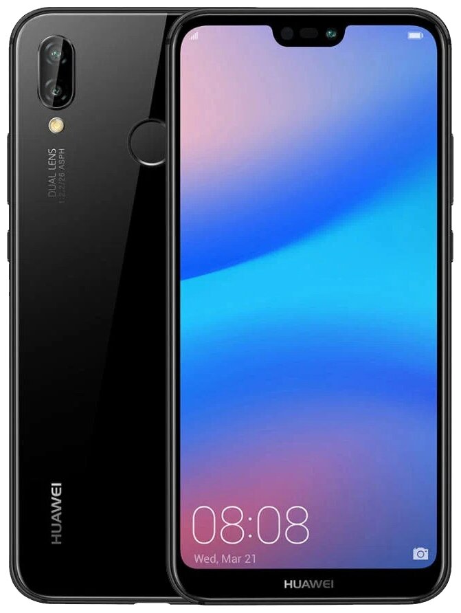 Смартфон HUAWEI P20 Lite 4/64 ГБ, Dual nano SIM, черный