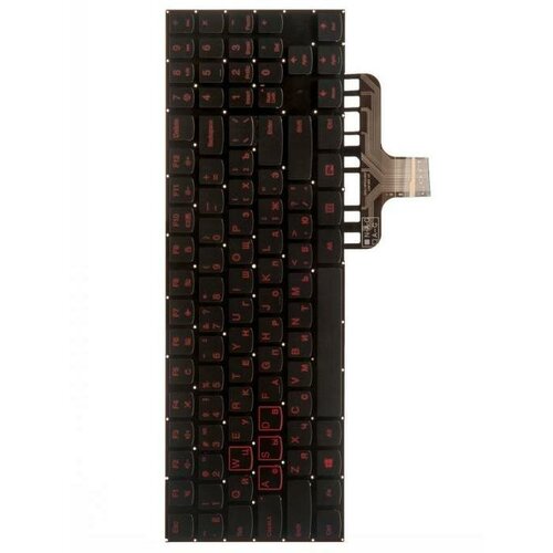 Клавиатура для ноутбука Lenovo Legion (keyboard) черная без рамки, PC5YB-US ru backlit keyboard for lenovo legion y520 y520 15ikb y720 y720 15ikb r720 r720 15ikb 15ikb 9z ndkbn d01 y530 15 y7000 y7000p