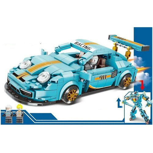 Конструктор- трансформер MINGDI 10059 спорткар Porsche 911 + 2 героя lego конструктор машина аналог lego lamborghini ламборгини