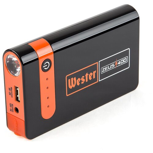 Пуско-зарядное устройство Wester Zeus 400 черный оранжевый 749000₽