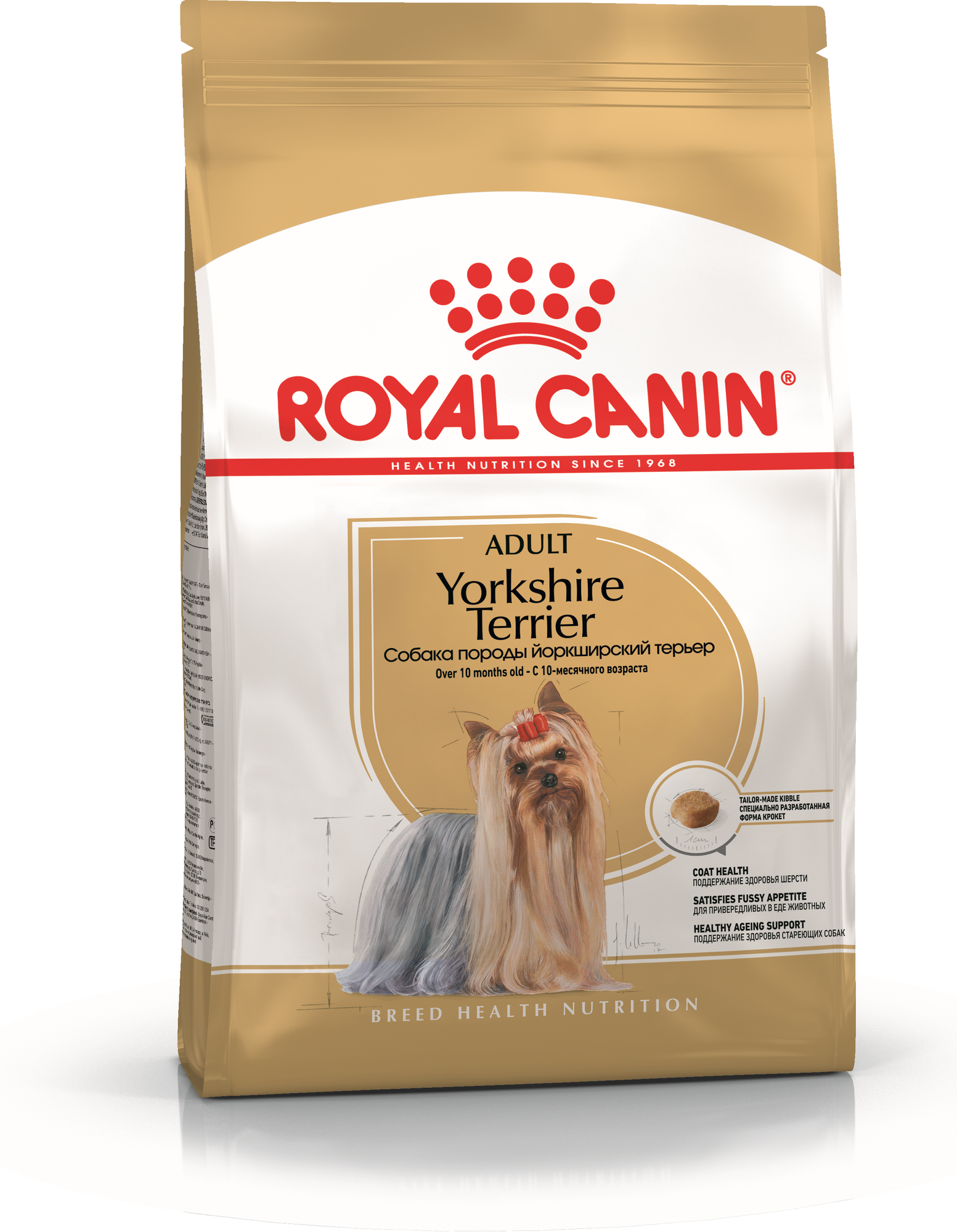 Сухой корм Royal Canin Yorkshire Terrier Adult (Йоркширский Терьер Эдалт) для взрослых собак породы Йоркширский Терьер от 10 мес. до 8 лет, 3 кг