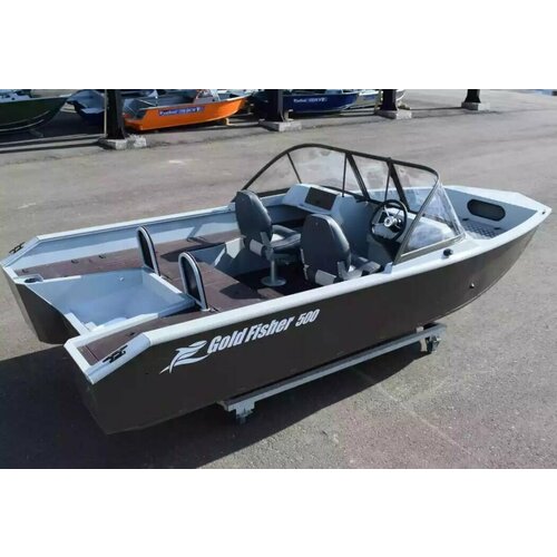 Моторная лодка Gold Fisher 500 DCM FISH/ Алюминиевый катер/ лодки Wyatboat