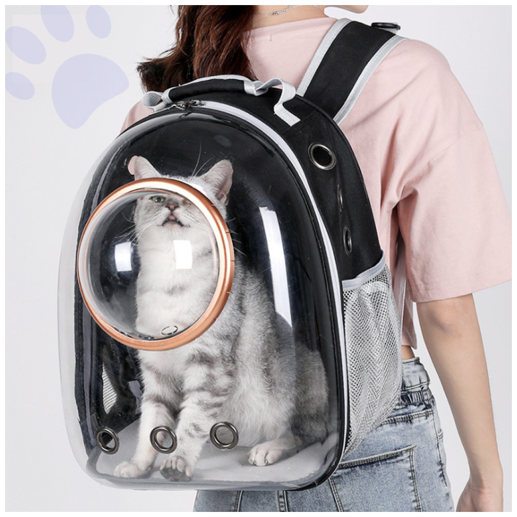 Переноска для кошек и собак рюкзак капсульный с иллюминатором - фотография № 2