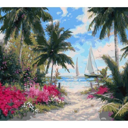 Картина по номерам Тропический рай 40х50 см Hobby Home