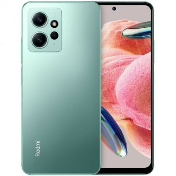 Смартфон Xiaomi Redmi Note 12 RU, 6.67", 6Гб, 128Гб, 50Мп,13Мп, NFC, BT 5.0, 5000мАч, зеленый