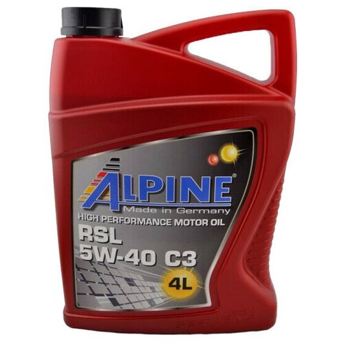 Масло моторное синтетическое Alpine RSL 5W-40 C3 канистра 4л, арт. 0100179