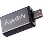 Переходник USB(f) - микро USB FaisON P-15 Stable, серый - изображение