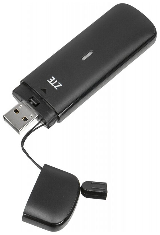 Модем 2G/3G/4G ZTE MF833R USB черный (MF833N) - фото №1