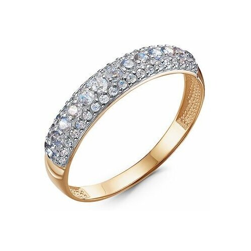 фото Золотое кольцо кюз del'ta d1101317 с фианитом diamant-online