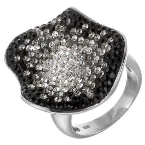 фото Кольцо из серебра 925 пробы с кубическим цирконием rs0085_002_wg element47