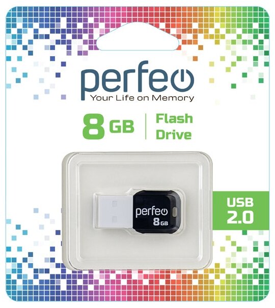USB флешка Perfeo USB 8GB M02 White