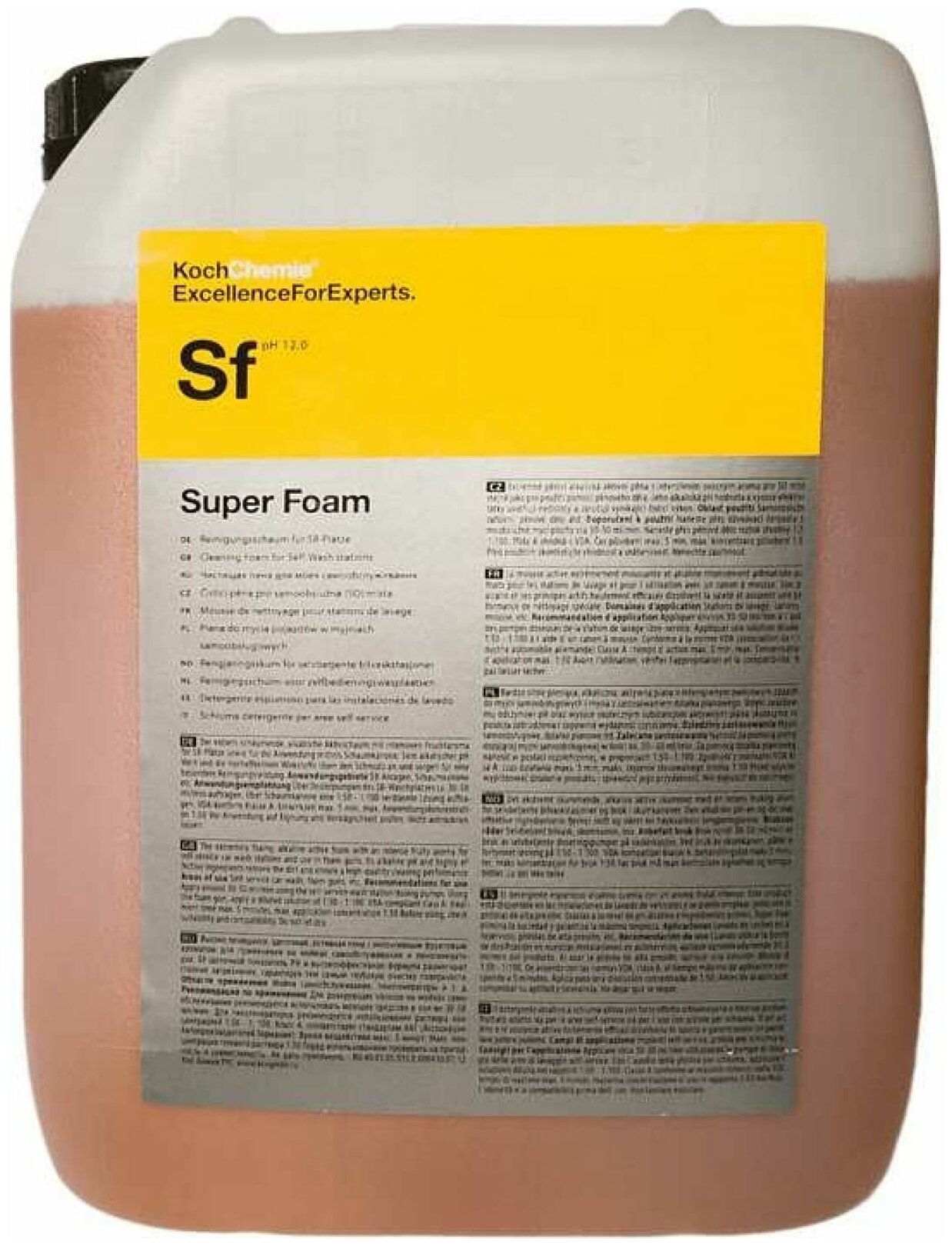 ExcellenceForExperts | Koch Chemie SUPER FOAM - Чистящая активная пена для моек самообслуживания и ручной мойки «Евро Мойка» (11 кг)