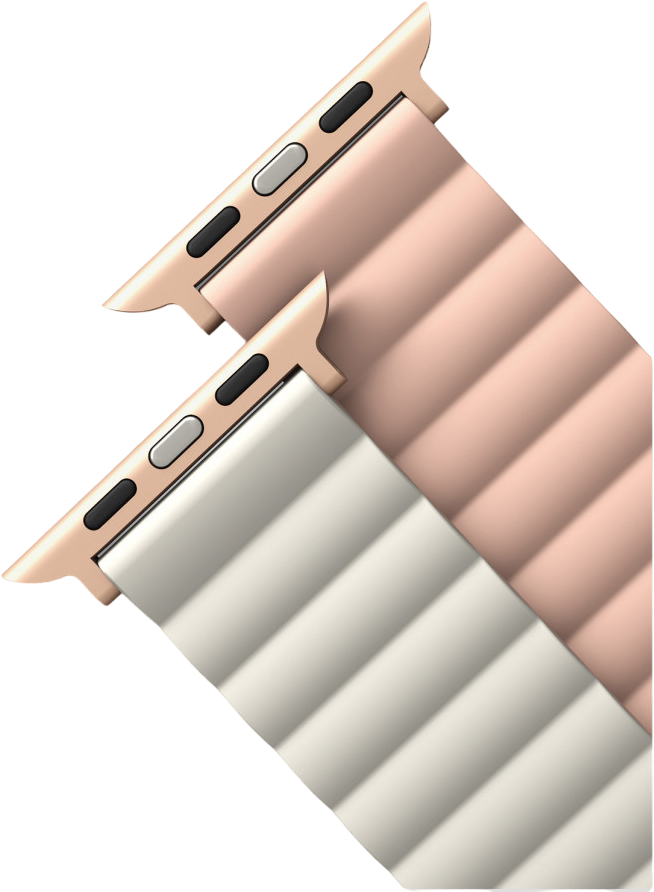 Ремешок Uniq Revix reversible Magnetic для Apple Watch 49/45/44/42 цвет Розовый/Бежевый (Pink/Beige) (45MM-REVPNKBEG)