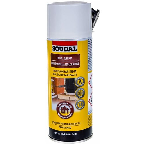 Ручная монтажная пена Soudal 103826 пена монтажная soudal maxi professional 70 лето 850мл