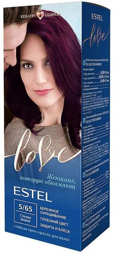 Краска-крем для волос Estel Love 5/65, Cпелая вишня