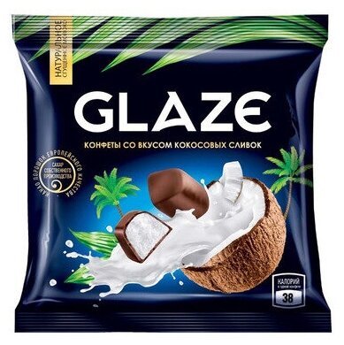 Конфета Глэйс со вкусом кокосовых сливок (упаковка 0,5 кг) - фотография № 1