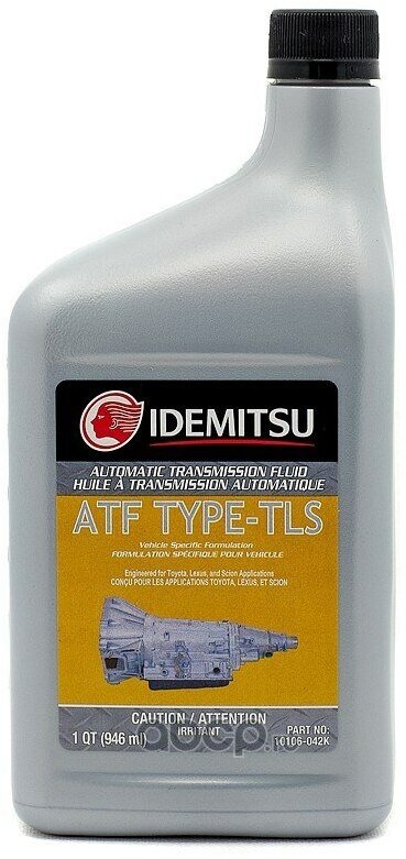 Масло трансмиссионное idemitsu atf type-tls 0,946 л 10106042k