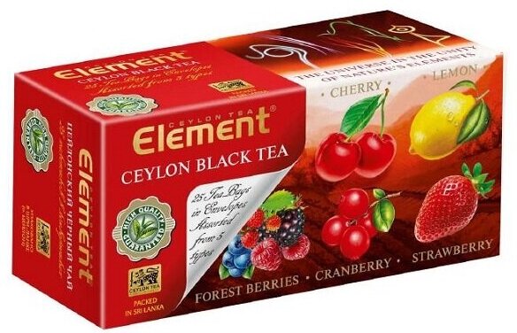 Чай Element цейлонский черный Ассорти, 25 пак. - фотография № 2